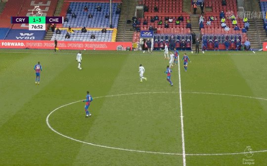 【英超】哈弗茨传射普利西奇梅开 切尔西4-1水晶宫